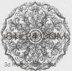 Розетки (ROSETTE_1641 -  | 3D model 3DSMAX / OBJ / STL) 3D модель для ЧПУ станка